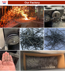 Fibre d'<span class=keywords><strong>acier</strong></span> réfractaire de qualité moyenne LKT, extraites à chaud, en <span class=keywords><strong>acier</strong></span> inoxydable, anti-fissuration, pour la découpe de matériaux coulés pour fours réfractaires - Product Image 2