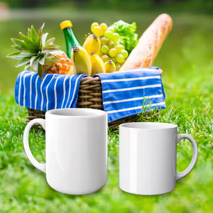 Hot bán 11oz 15OZ sứ Đồng bằng màu trắng biểu tượng tùy chỉnh trống chén gốm trà cốc cà phê với logo - Product Image 6