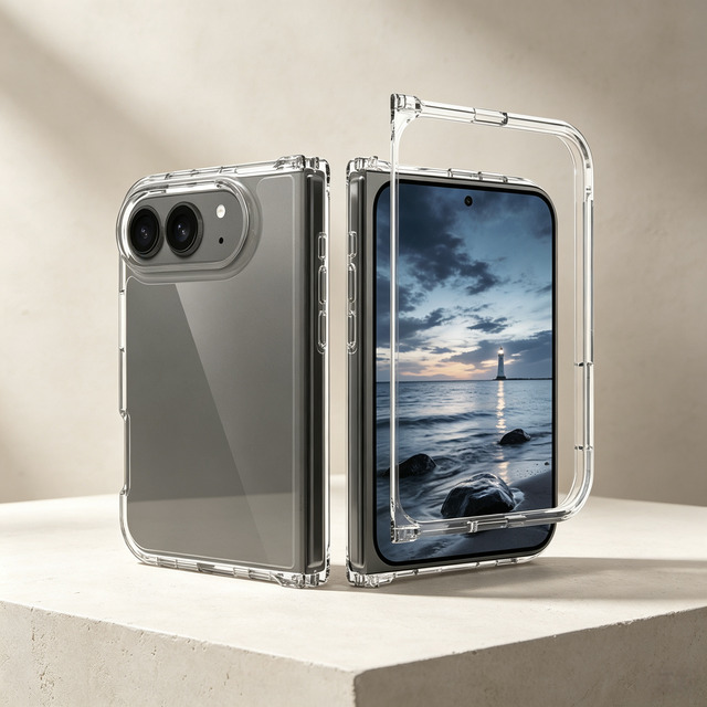 Wholesale for iPhone 18 Duo Wide Case Slim Transparent TPU PC Hybrid Mobile Phone Back Cover OEM/ODM 2026 New Arrival