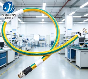 AWG3 Yüksek Akım Topraklama Kablosu, Sarı-Yeşil İzolasyonlu, Güç Dağıtımı için Halka Terminalli Kalaylı Bakır Tel - Product Image 5