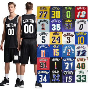 Camisetas de <span class=keywords><strong>Baloncesto</strong></span> Transpirables de Malla Personalizadas para Hombre, Verano 2026, Iverson, Embiid, <span class=keywords><strong>Harden</strong></span>, Bryant, <span class=keywords><strong>James</strong></span>, Mitchell, Irving, Poliéster - Product Image 4