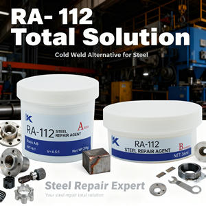 Pâte de réparation métallique 2-en-1 industrielle, colle AB pour moulage, scellant résistant à la chaleur, agent de réparation de défauts par <span class=keywords><strong>soudure</strong></span> à <span class=keywords><strong>froid</strong></span>, colle puissante - Product Image 2