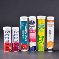 Tube d'emballage en PP de 45g pour bonbons effervescents, avec couvercle déshydratant en silice et impression par transfert thermique – Vente en gros usine
