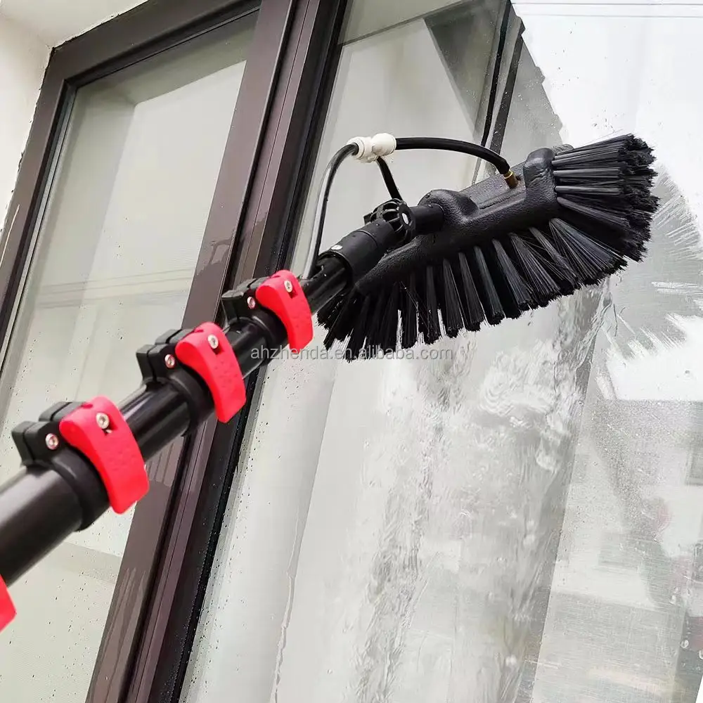 Window Cleaning Pole Water Fed Telescopic Brush Photovoltaic Panel Cleaning Tool solar panels and other cleaning activities