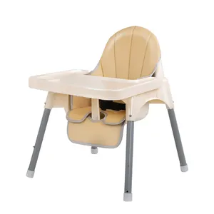 2024 new foldable kids chair folding infant Baby High Chairs Feeding Highchair Adjustable Dining for Children