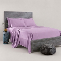 Ensemble de draps de lit en tissu de bambou écologique - Tissu doux et confortable pour la maison et l'hôtel