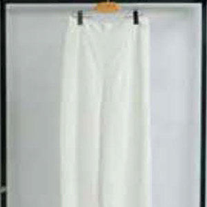 Pantalones Anchos Blancos Casuales para Mujer, Talla Adulto, Corte Regular, Tela Ligera, Conjunto de Ropa Casual de Verano - Product Image 4