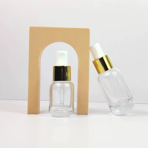 Flacon de luxe en verre vert dégradé avec bouchon à vis et bouton poussoir, fond épais, 30 ml, 4 oz, 100 ml, pour nettoyant visage et huiles essentielles - Product Image 3