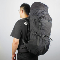 Sac à dos tactique ultra grand LQ 100L, imperméable, en Oxford, durable, respirant, pour le camping, la randonnée, multifonctionnel, pour l'extérieur