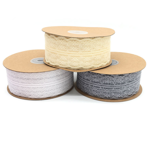 Vintage bestickte Spitzen bänder Hochzeits dekoration Weihnachts paket Nähen Handwerk weiße Spitzen besatz Satin Stoff Weihnachts spitze - Product Image 3