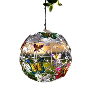 Lampes solaires LED papillon suspendues pour arbres, étanches IP65, pour la décoration extérieure de la cour et du <span class=keywords><strong>jardin</strong></span>, 2700K blanc chaud - Product Image 1