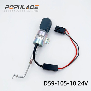 Shanghai Diesel Engine Co., Ltd. Fuel Cut-off Solenoid Valve D59-105-10 12V 24V For Diesel <b>Generator</b> - Product Image 5