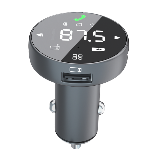 2024 New Arrivals Smart Dual Port Car Bluetooth Device FM Transmitter Car Kit with 30W PD & QC3.0 Fast Charger Trending Products