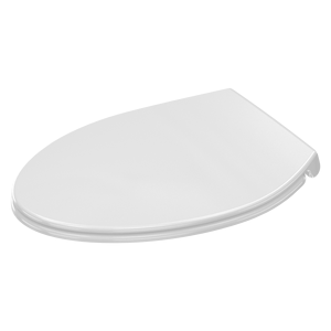 Cubierta de asiento de inodoro alargada <span class=keywords><strong>UF</strong></span> en forma de D estética moderna, accesorio de baño Duroplast de liberación lenta - Product Image 1