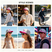Gorra Personalizada Cómoda de 6 Paneles con Bordado 3D, Visera Plana, 100% Algodón, Estilo Urbano, Compatible con OEM y ODM