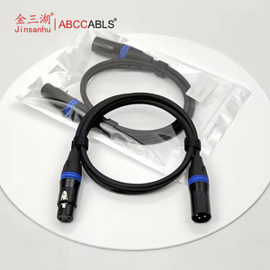 <span class=keywords><strong>Cable</strong></span> de Micrófono Balanceado <span class=keywords><strong>XLR</strong></span> Macho a Hembra de 3 Pines Personalizado ABCCABLS, Conector <span class=keywords><strong>XLR</strong></span> - Product Image 3