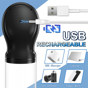 Masturbador Masculino Eléctrico Bomba de Pene con 6 Intensidades Modos de Succión Juguetes Sexuales para Entrenador de Pene Ayuda con Tamaño Más Grande - Product Image 5