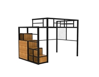 Lit superposé moderne pour dortoir, taille double, meubles de chambre à coucher pour adultes et enfants, lit superposé avec bureau