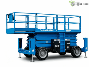 Plataforma Elevadora de Tijera para Terrenos Difíciles Genie <span class=keywords><strong>GS</strong></span> <span class=keywords><strong>4390</strong></span> Usada, Motor Diésel 4WD y Caja de Cambios, Autopropulsada, Origen EE. UU. - Product Image 1