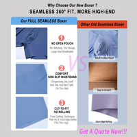 Boxers en soie glacée pour hommes, grande taille, respirants, vente en gros, caleçons élastiques pour hommes, sous-vêtements, shorts boxer