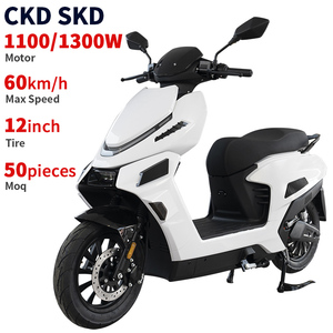 Moto électrique CKD 12 pouces de haute qualité, 1100/1300W, vitesse 60 km/h, cyclomoteur électrique personnalisé pour adultes avec pédales - Product Image 2