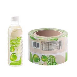 <span class=keywords><strong>Film</strong></span> plastique thermorétractable personnalisé avec impression de logo, <span class=keywords><strong>film</strong></span> en rouleau pour étiquettes de bouteilles d'eau minérale et de boissons, PET PVC - Product Image 6