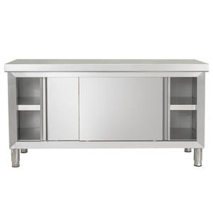 โต๊ะทำงานครัวเชิงพาณิชย์ คุณภาพสูง ราคาประหยัด ผลิตจากสแตนเลส SS304 หนา 0.6 มม. ขนาดปรับแต่งได้ - Product Image 4