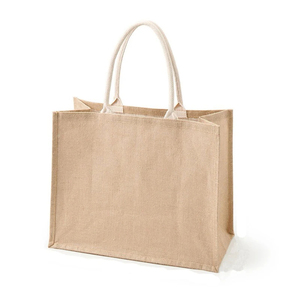 Sacs fourre-tout en jute épais et réutilisables de taille personnalisée sacs fourre-tout vierges promotionnels pour le shopping cosmétiques et le café cadeaux - Product Image 3