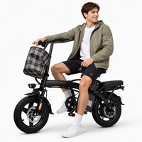 Vélo électrique pliable pour adultes, moteur 250W, norme CE EN15194 DOC, vitesse maximale 25 km/h, batterie lithium 48V 12Ah, version cadre rigide