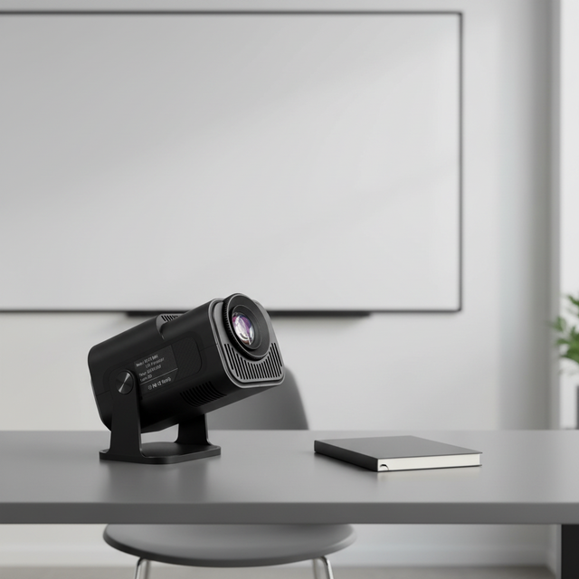 450 LUMENS LED Ultra Slim Compact Projector Android 11 Built-in Speakers Pocket-Sized for Business Presentations Conference