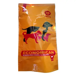 Sacchetto da 25kg dimensione bestiame bestiame cane pet pollame pp tessuto sacchetto di imballaggio per mangimi per animali