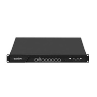 CWWK 1U B250 PC de 19 pulgadas para montaje en rack i9 i7 i5 6x LAN 2x 82599ES 10Gb SFP+ DDR4 Firewall Router OPNsense Pfsense Rack Appliance
