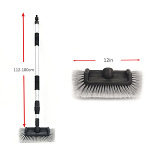 Brosse <span class=keywords><strong>de</strong></span> <span class=keywords><strong>lavage</strong></span> <span class=keywords><strong>de</strong></span> voiture en aluminium VITOP 1,8 m <span class=keywords><strong>à</strong></span> débit réglable avec interrupteur <span class=keywords><strong>à</strong></span> bascule et perche extensible pour le nettoyage des véhicules et des extérieurs domestiques - Product Image 2