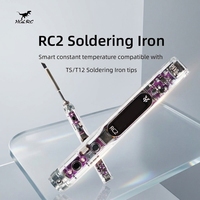 Fer à souder intelligent HGLRC RC2 65W compatible TS/T12 50-450 ° Écran OLED portable pour la réparation et la soudure de drones FPV
