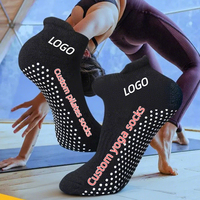 Chaussettes de Pilates et de Yoga Antidérapantes Tricotées avec Logo Personnalisé, à Cinq Doigts et Semelle Antidérapante pour Usage Quotidien au Printemps