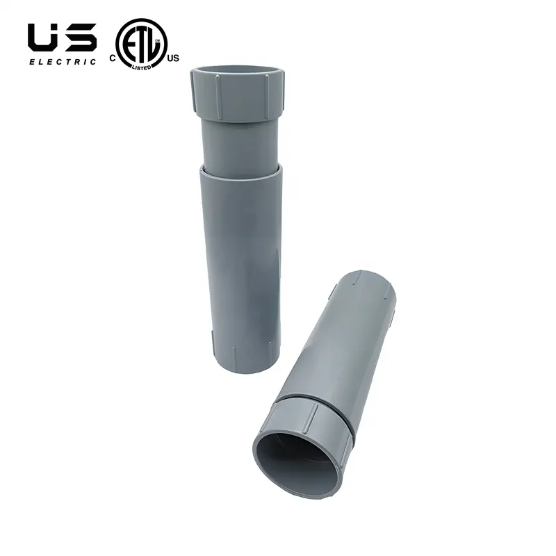 3" SCH 40 PVC Expansion Coupling Two-piece Electrical Conduit Fitting Expansion Coupling