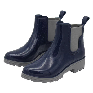 As 02 OEM et ODM, Chaussures <span class=keywords><strong>de</strong></span> <span class=keywords><strong>pluie</strong></span> pour femmes, bottes légères en PVC imperméables, bleues, pour l'extérieur, personnalisées et tendance - Product Image 5