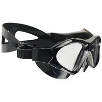 Lunettes de bain professionnelles, avec masque large vue, Anti-buée, en silicone, étanches