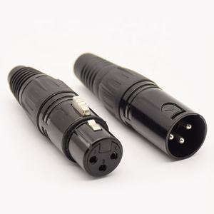 Fabricant OEM professionnel 3 broches mâle femelle MINI XLR connecteur de prise canon connecteur de Microphone - Product Image 1