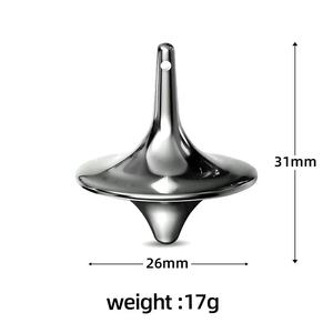 عرض خاص أعلى الفضة المعدنية الغزل إلى الأبد مكتب لعبة لعبة الإصبع الضغط الليزر الإفراج محفورة صب تقنية الترويج - Product Image 5