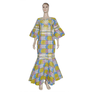 white christmas dresses Women's Batik Midi Dress - Artistic Heritage main image 0