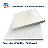 Plaque de plafond ignifuge en PVC et plâtre avec grille de plafond pour hôtels et gymnases