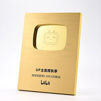 Placa de Metal con Logotipo Personalizado para YouTube, Premio, Diseño de Trofeo y Medalla para Regalos en Ferias Comerciales