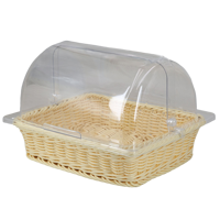 Couverture de panier à gâteau en polycarbonate pour l'affichage de service alimentaire Équipement essentiel pour l'attrait visuel dans l'industrie alimentaire