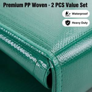 Juego de 2 bolsas verdes para mudanza, bolsas de almacenamiento impermeables con cremallera y asas reforzadas para viajes, ropa de cama y mantas - Product Image 3