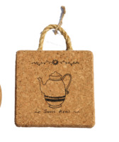 Support à casseroles élégant 2023 en liège et corde de jute pour la maison, le bar, la cuisine, le restaurant, le café, les fournitures de mariage