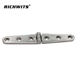RICHWITS Stainless Steel Hinge 6 Hole Single Line Mirror Polished For RV <b>Yacht</b> Marine Hardware Folding Joint - Product Image 3