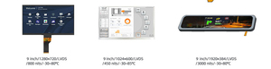 Pantalla LCD IPS de 9 pulgadas con amplio rango de temperatura 1024×600 LVDS -30 ° De la C a la 85 ° Pantalla LCD TFT C - Product Image 3