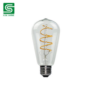 Bombilla LED Edison Vintage E27 de Filamento Recto ST19, Equivalente a 6 Vatios, de Vidrio Transparente - Product Image 6