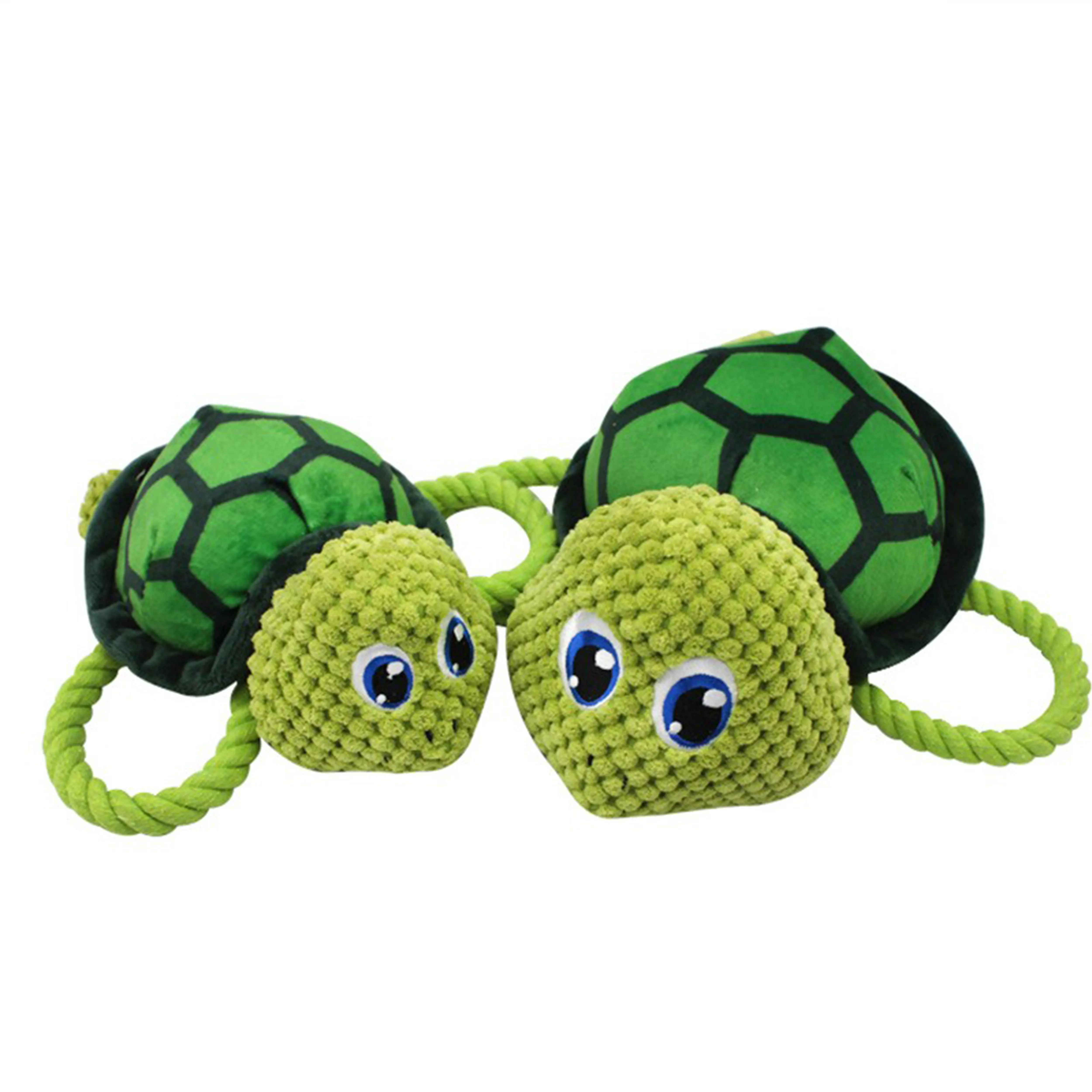 Interactive green cotton down dog pet squeak toys pet accessories